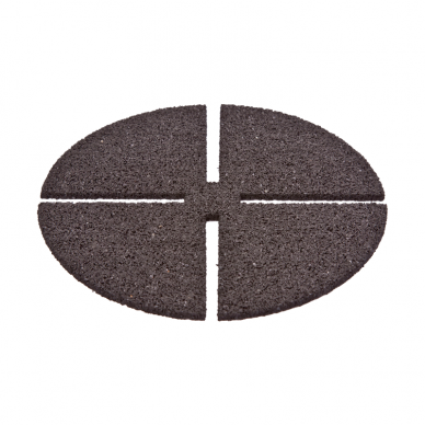 Guminis padas reguliuojamai atramai / pjedestalui plytelėms 130 mm pločio 2 mm storio